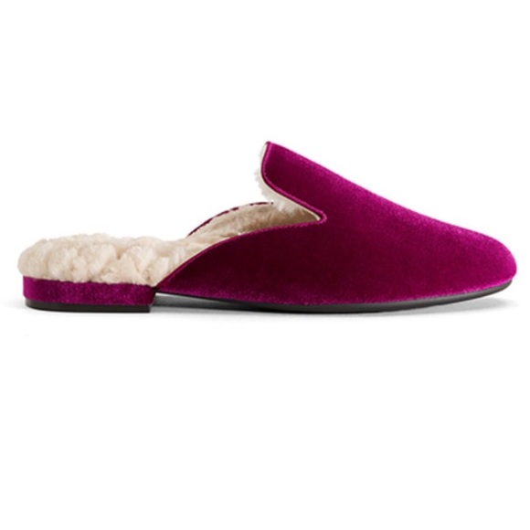 Birdies Shoes - Birdies Phoebe Smoking Slide Slipper size 8 in Wild Berry